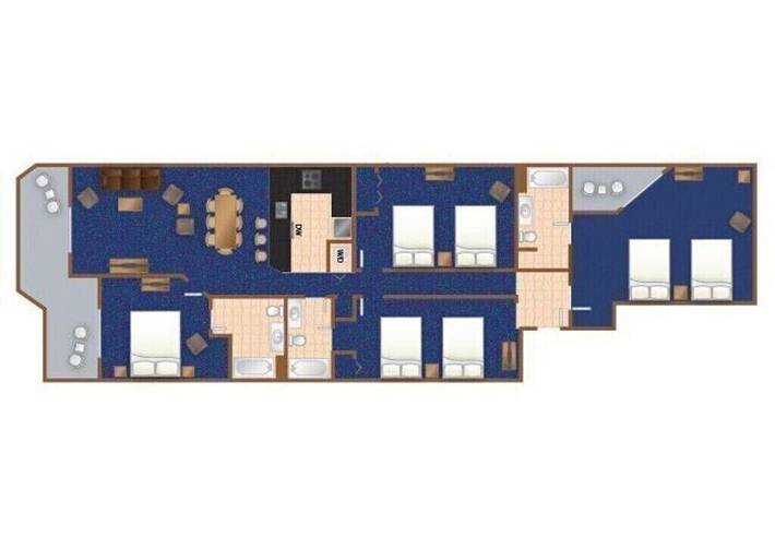 Vacation rental for 15 people, with balcony and garden as well as hot tub and pool by Myrtle Beach