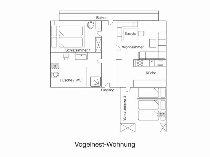 Ferienwohnung für 5 Personen, mit Balkon/Terrasse und Balkon sowie Terrasse und Garten in Lenggries - 4