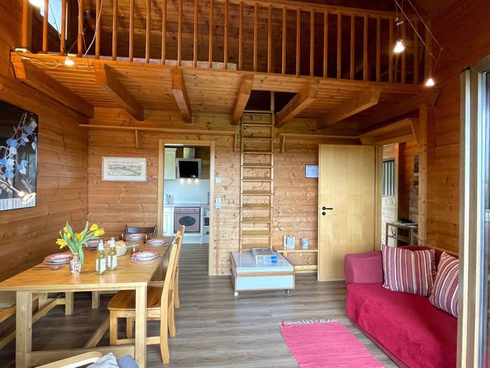 Ferienhaus für 4 Personen, mit Garten und Terrasse sowie Ausblick am Illmensee