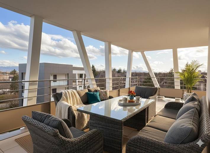 Appartement de vacances pour 6 personnes, avec vue et terrasse, animaux acceptés