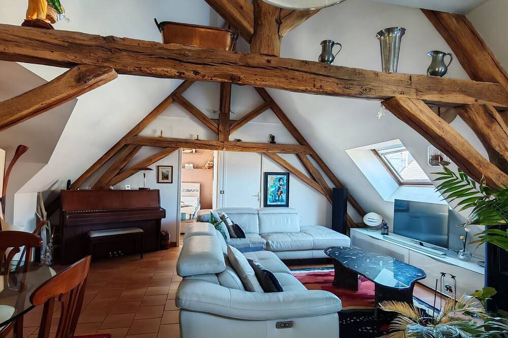 Ganze Wohnung, Super large old beam apartment with double living room in Le Perray-en-Yvelines, Parc naturel régional de la Haute Vallée de Chevreuse