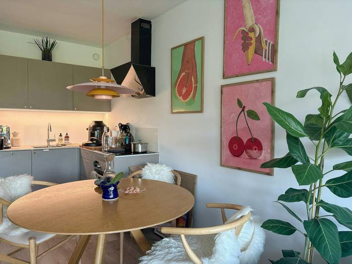 Geheel appartement, Licht appartement op Islands Brygge met balkon in Amager, Kopenhagen