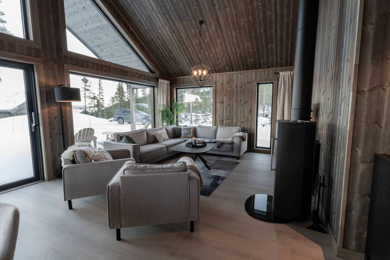 Luxus-Ferienhaus, Skifahren, Sauna, Remote-Büro in Nesbyen