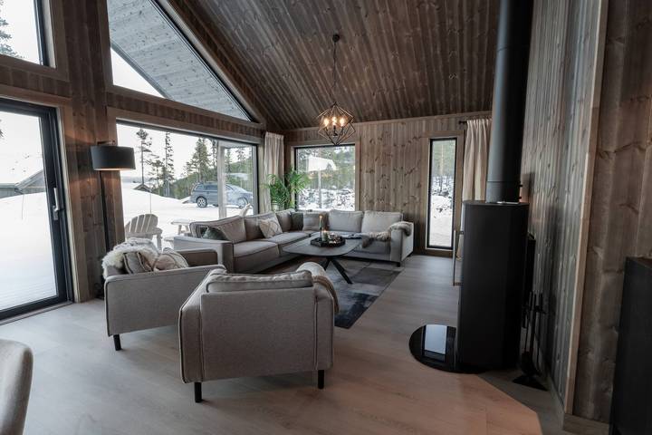 Luxus-Ferienhaus, Skifahren, Sauna, Remote-Büro in Nesbyen