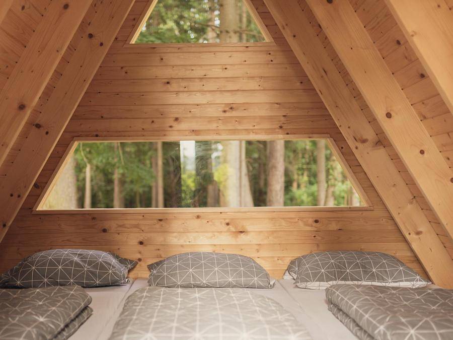 Forest Camping Mozirje - Unterkunft 3 personen - Glamping Hut Forest Bed in Untersteiermark