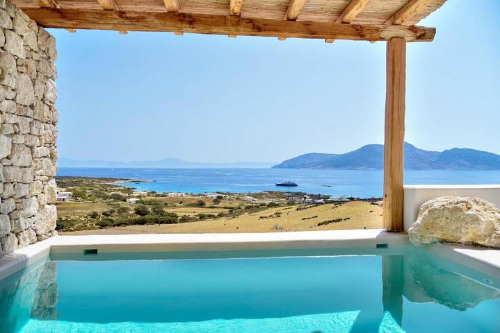 Location de vacances pour 4 personnes, avec vue et jardin dans Koufonisia - 4