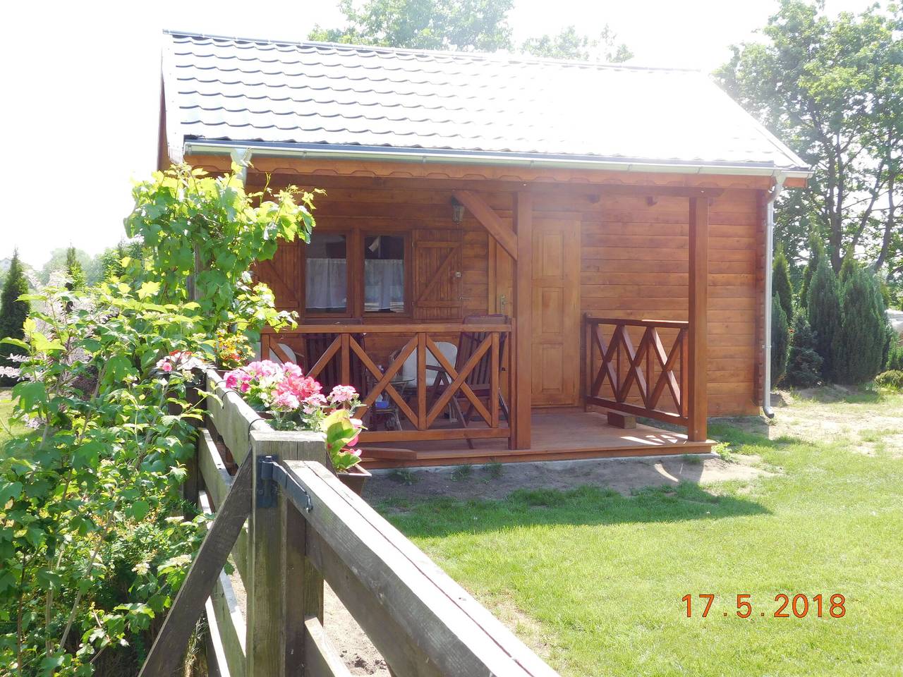 Holzhaus in Karsibor nahe Ostseestrand in Swinemünde, Stettiner Haff