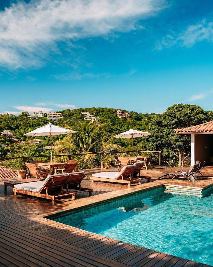 Pousadas para 2 pessoas, com sauna e jardim e ainda piscina, com animais de estimação em Praia da Ferradura