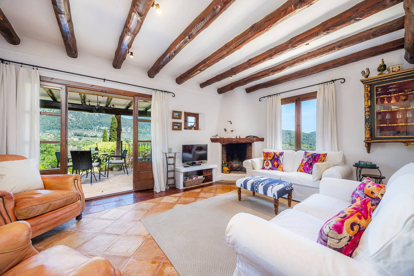 Casa rural 'Can Puput' con vistas panorámicas a la montaña, Wi-Fi y aire acondicionado in Campanet, Interior de Mallorca