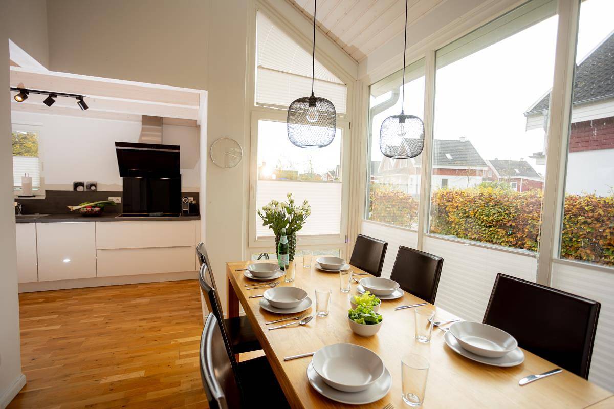 Dock 2 - tolles Ferienhaus für bis zu 6 Personen mit Kaminofen und Sauna - Haustiere herzlich willkommen in Nordhorn, Landkreis Grafschaft Bentheim