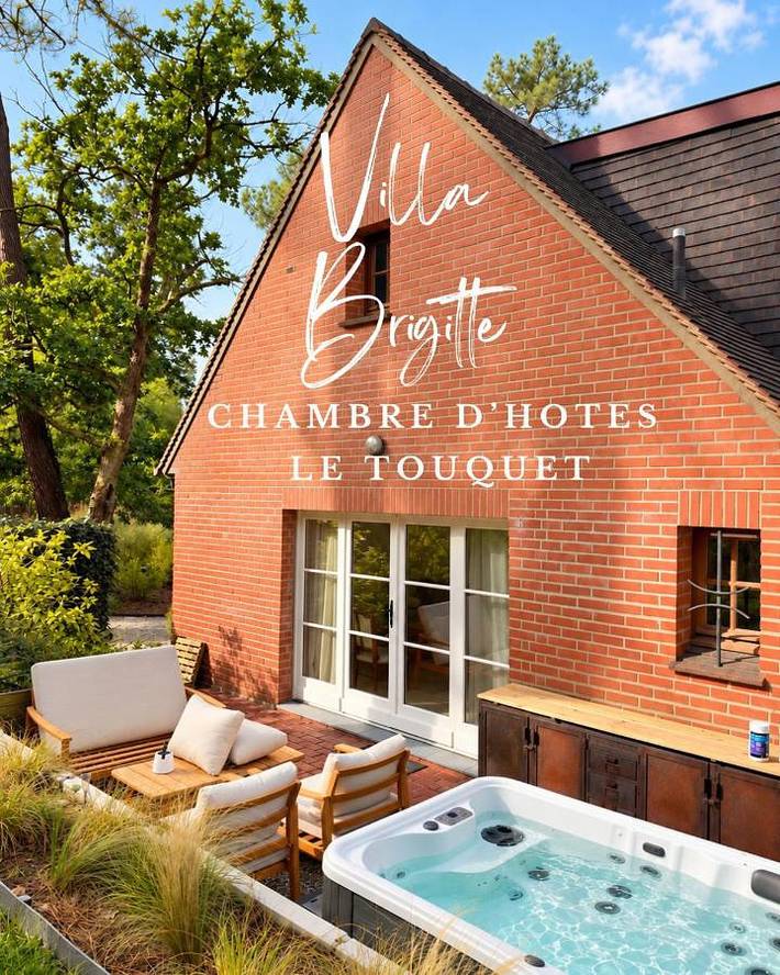 Chambre d’hôte pour 2 personnes, avec Terrasse ainsi que Jacuzzi et Vue au Touquet-Paris-Plage