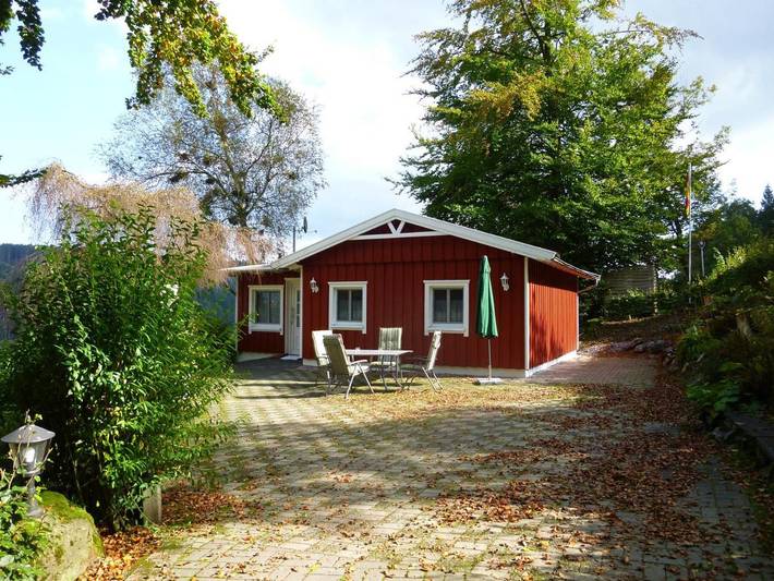 Ferienhaus für 6 Personen, mit Terrasse und Garten sowie Sauna und Ausblick