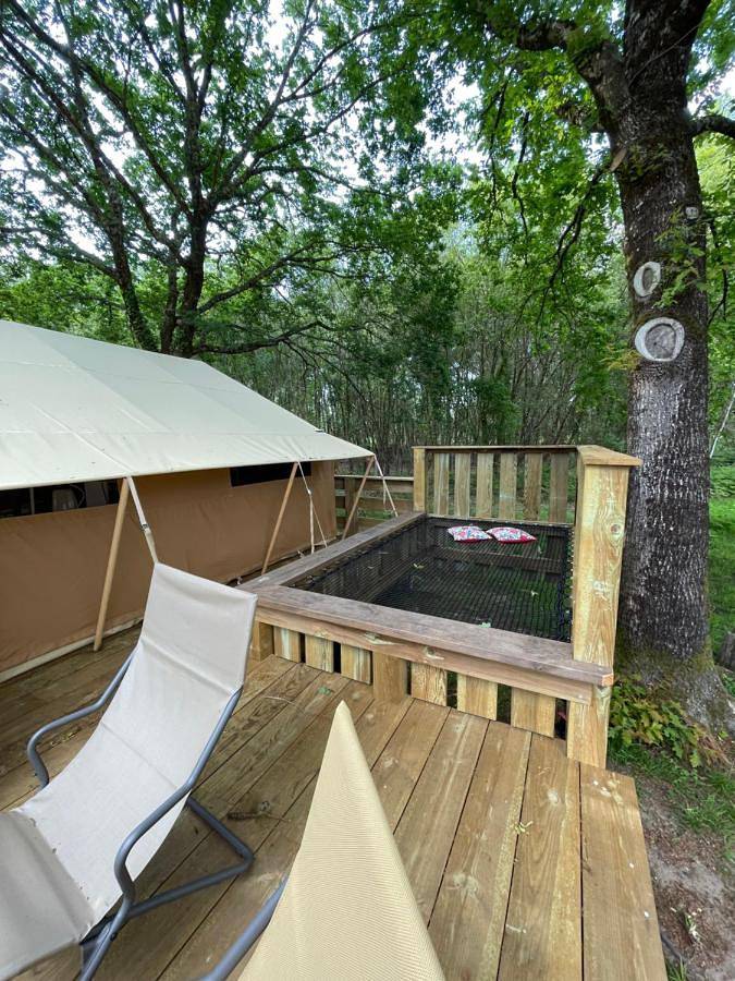 Tente pour 5 personnes, avec jardin et terrasse, animaux acceptés dans les Landes - 3