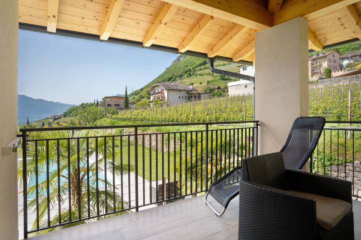 Appartement entier, Appartement 'Bacchushof Lagrein' avec vue sur les montagnes, Wi-Fi et climatisation in Termeno sulla Strada del Vino, Massif de Non