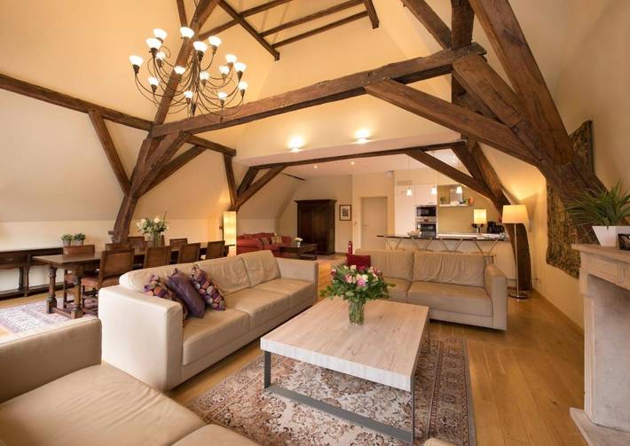 Ferienwohnung für 5 Personen, mit Terrasse und Garten sowie Pool und Ausblick in Brügge