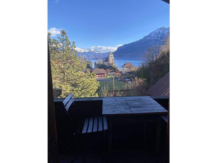 Ferienhaus für 5 Personen, mit Balkon und Seeblick in Ringgenberg