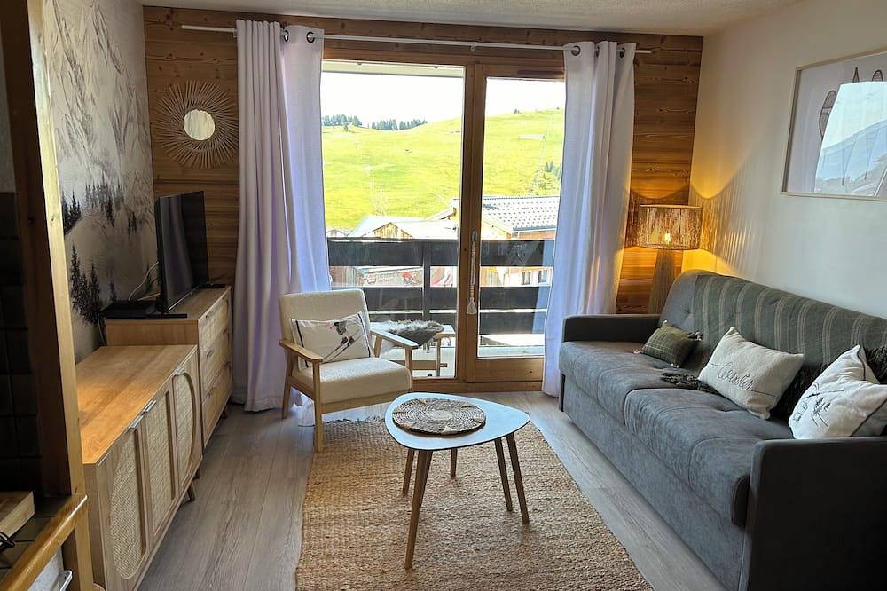 Geheel appartement, Studio Cabin hyper center pied des pistes Les Saisies in Les Saisies, Albertville en omgeving