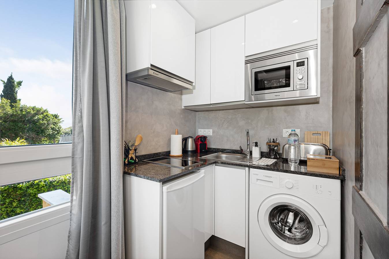 Hel enrumslägenhet, Studio för 2 Personer med trädgård in Málaga (Este), Malaga
