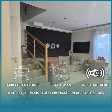 Location de vacances pour 6 personnes, avec terrasse à Sciez