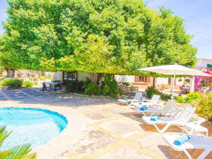 Ganze Ferienwohnung, Villa „Cas Moliner“ mit Wlan, Klimaanlage und privatem Pool in Son Sardina, Palma