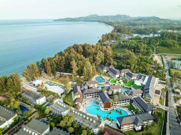 Station pour 3 personnes, avec vue et piscine ainsi que jardin et bassin pour enfant dans Bang Tao Beach