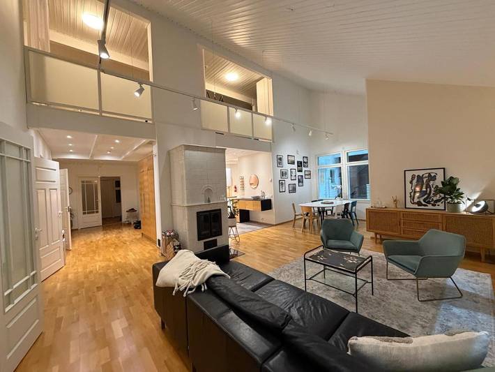 Ferienwohnung für 8 Personen, mit Sauna und Ausblick sowie Seeblick und Garten in Finnland