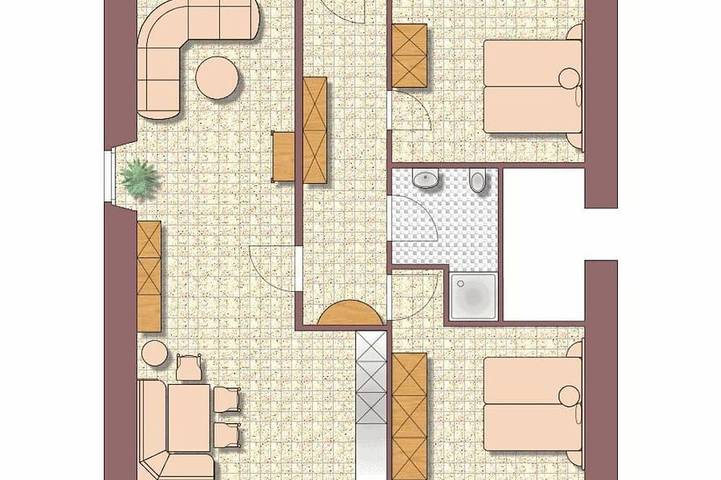Ferienwohnung für 4 Personen, mit Garten - 1