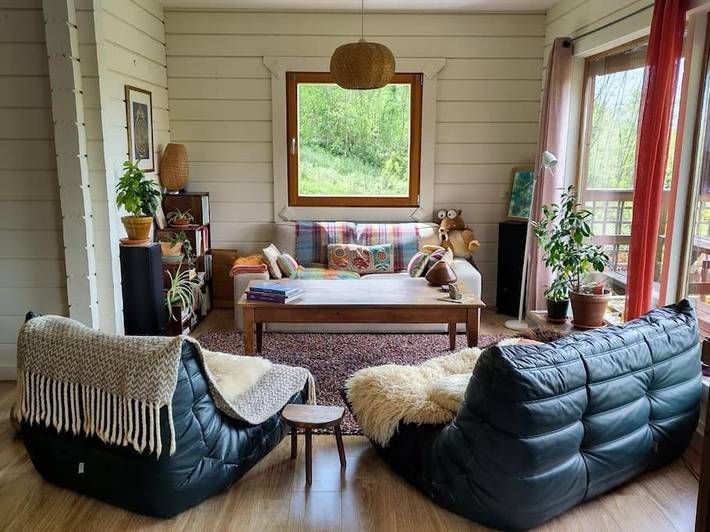 Location de vacances pour 4 personnes, avec Balcon ainsi que Terrasse et Vue à Rimont