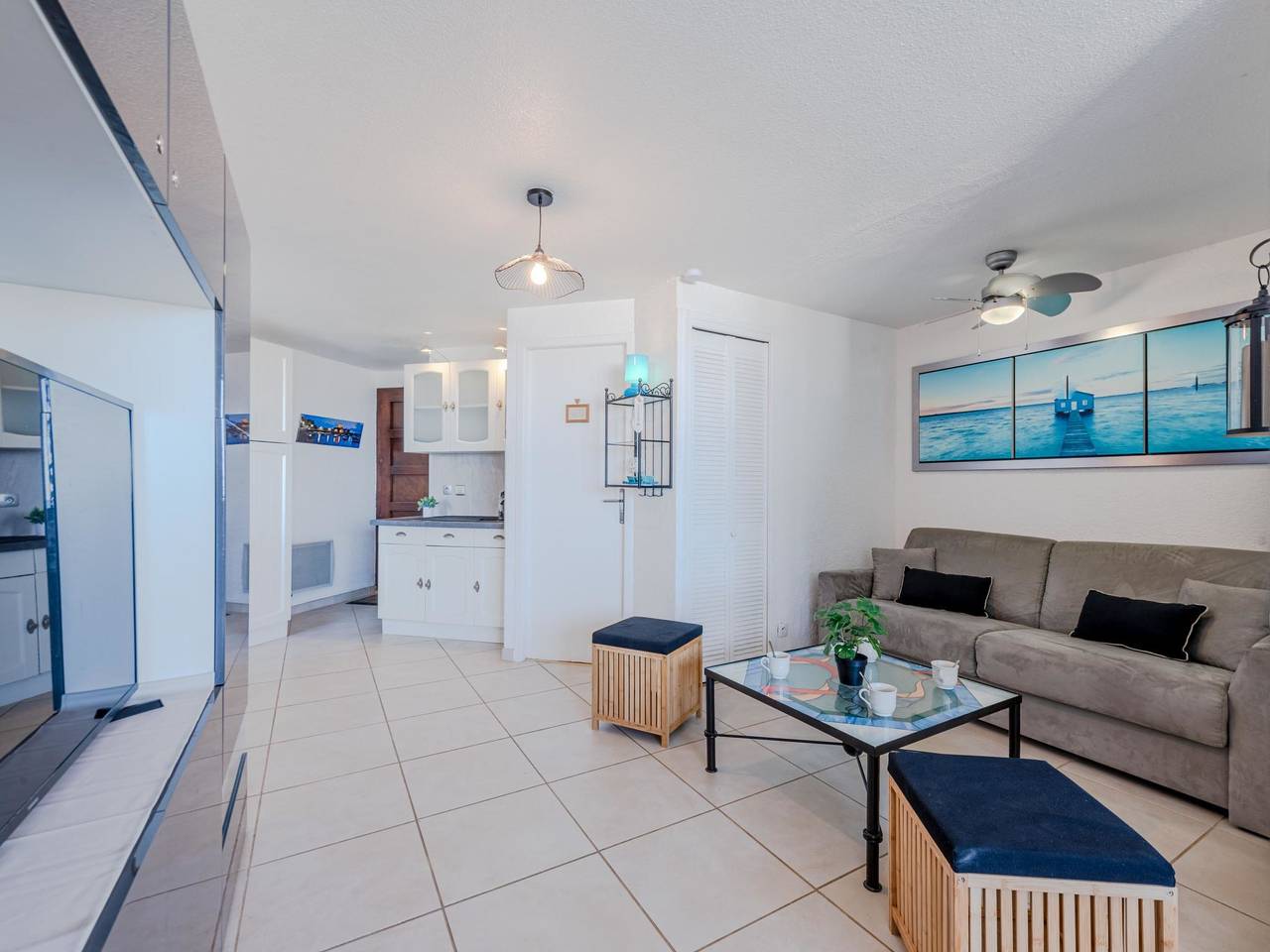 Ganze Wohnung, Front de Mer in Le Barcarès, Côte d'Améthyste