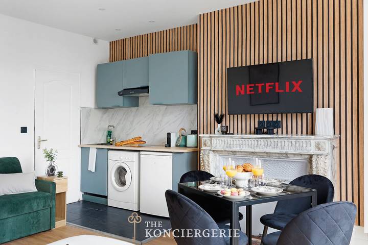 Appartement entier, Studio d'Architecte avec Cheminee - Design -4 personnes in Paris 13e Arrondissement, Paris