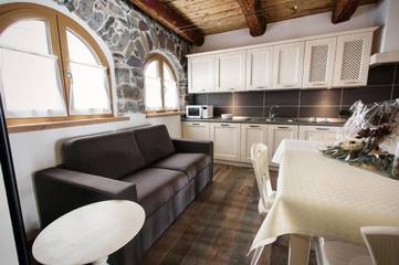 Gîte pour 3 personnes, avec terrasse et vue à Paluzza