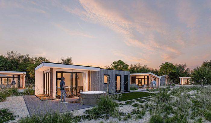 Chalet für 2 Personen, mit Sauna und Garten sowie Terrasse in Zeeland