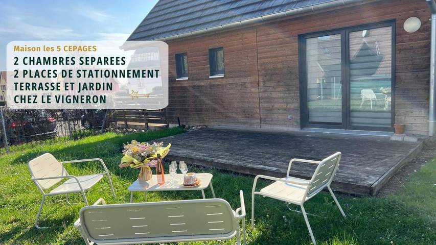 Maison de vacances pour 6 personnes, avec Terrasse et Jardin