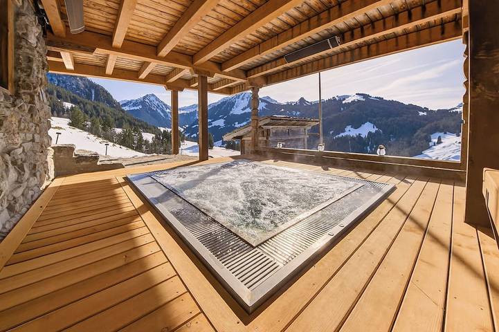Maison de vacances pour 12 personnes, avec jacuzzi à Saanen