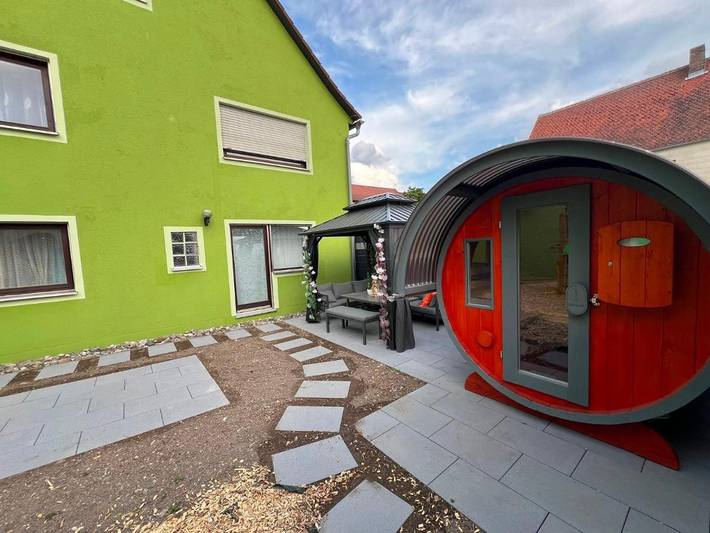 Ferienwohnung für 4 Personen, mit Terrasse und Sauna sowie Ausblick in Colmberg - 3