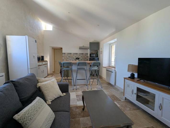 Appartement de vacances pour 5 personnes, avec Terrasse ainsi que Jardin et Vue