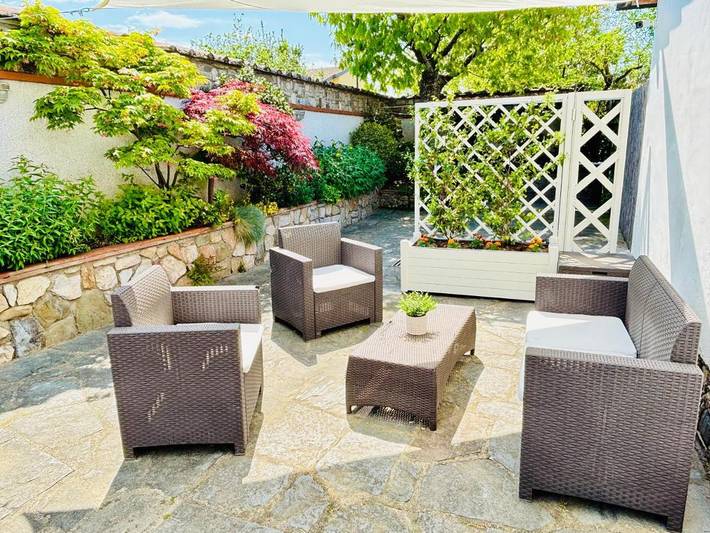 Ferienhaus für 7 Personen, mit Terrasse und Garten sowie Ausblick