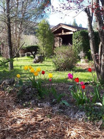 Gîte pour 4 personnes, avec jardin et terrasse, animaux acceptés à Alzon