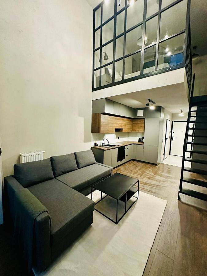 Loft dla 5 osób, z widok i balkon w Gdynia