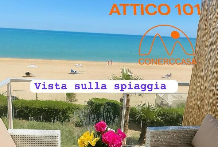 Appartamento per 6 persone, con Balcone e Terrazza nonché Panorama a Marcelli