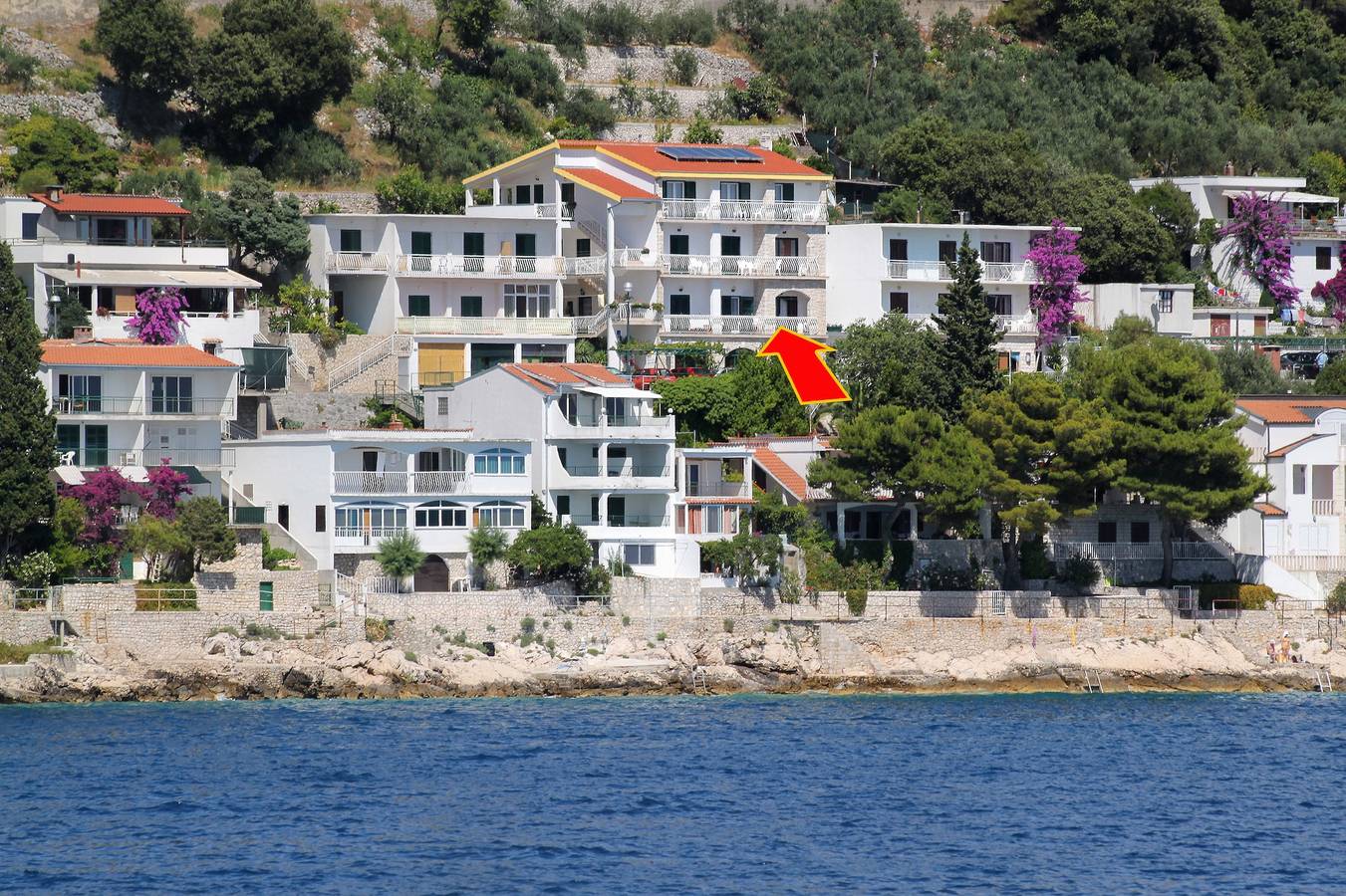 Cijeli apartman, Studio apartman s balkonom i pogledom na more Drvenik Gornja vala, Makarska As-4890-c in Drvenik, Makarska Riviera