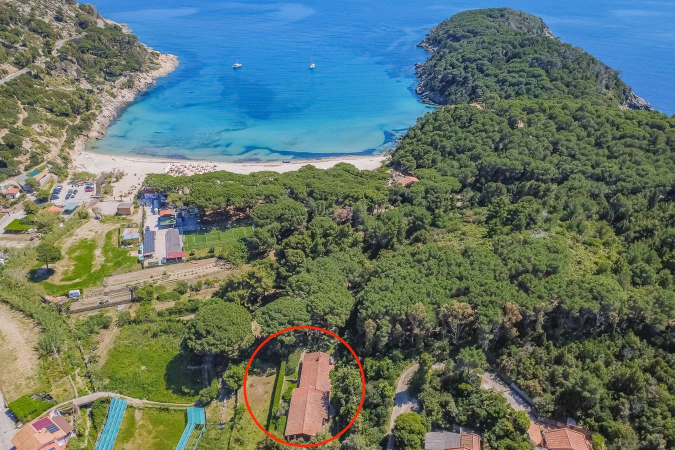 Villa für 10 Personen mit Garten in Spiaggia Fetovaia, Campo nell'Elba