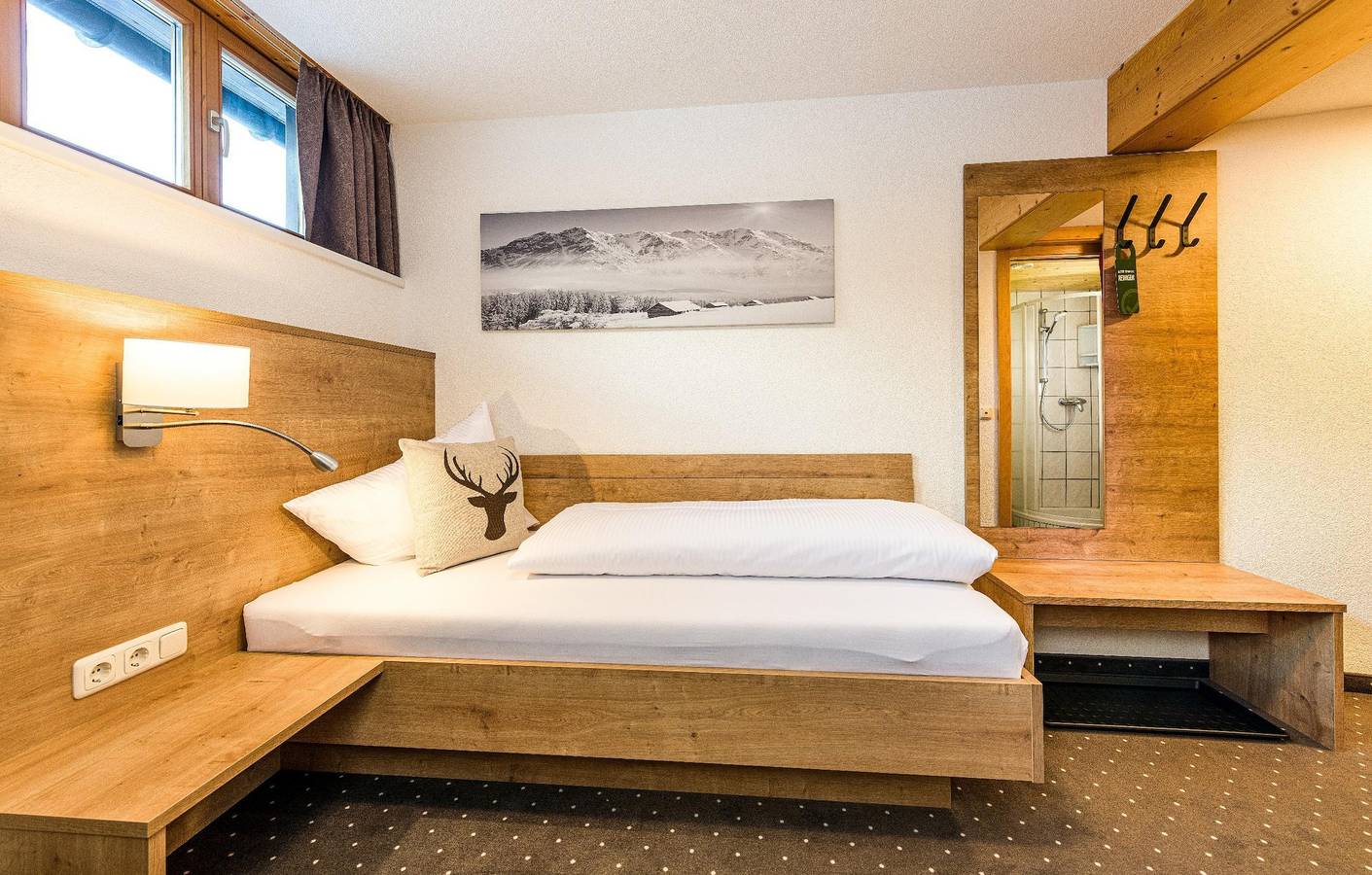 Einzelzimmer, Dusche/Wc, Komfort ohne Balkon in Steeg, Allgäuer Alpen (Österreich)