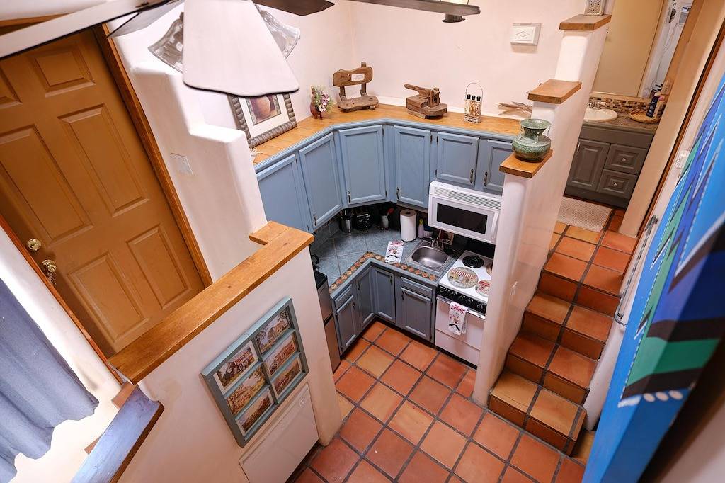 Casas de Guadalupe, Casita G, Loft-Stil, für 3 Personen, abseits der Plaza in Santa Fe, Santa Fe County