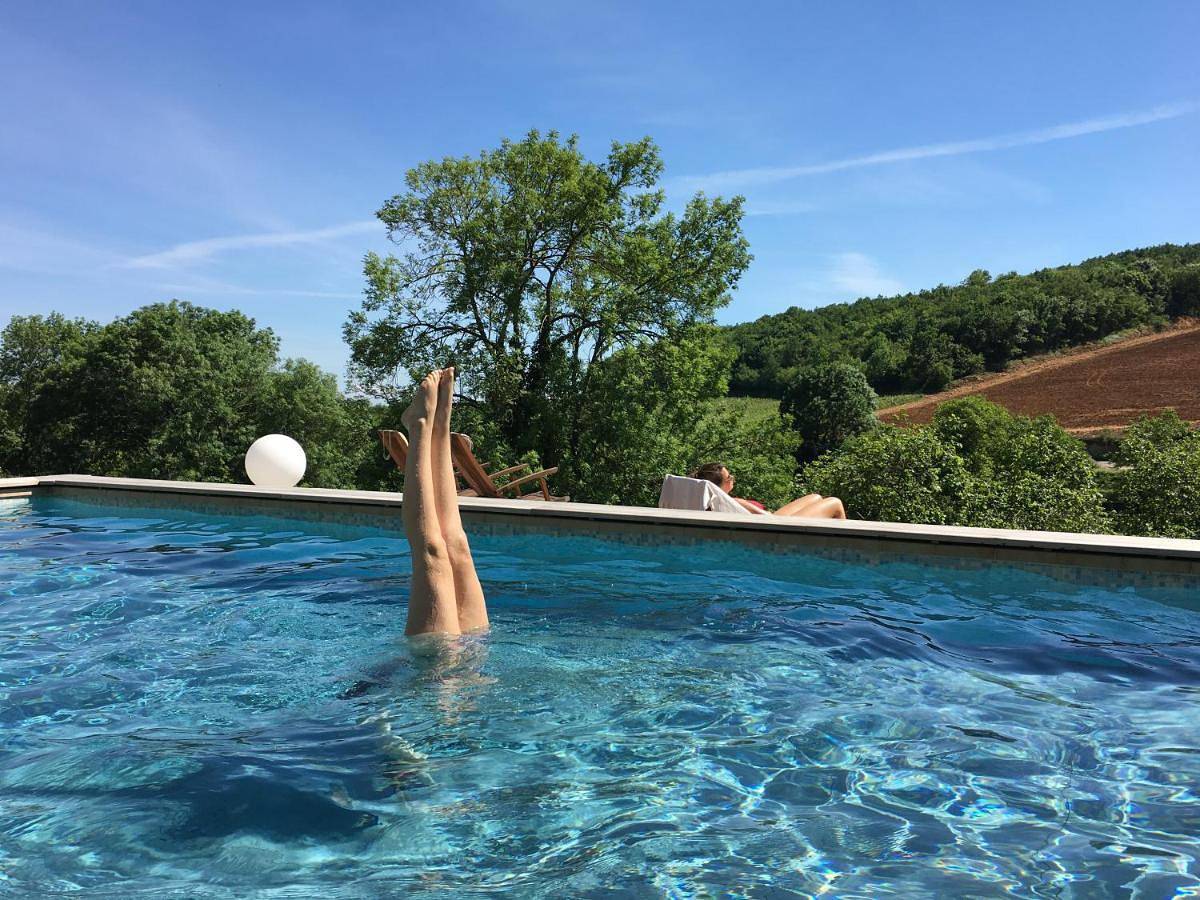 King Room with Pool View in Theizé, Beaujolais