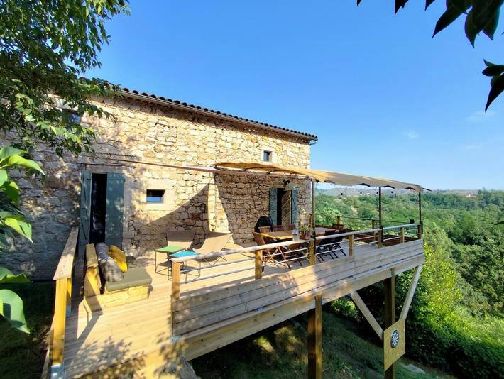 Maison de vacances pour 8 personnes, avec terrasse et jardin, adapté aux familles à Joyeuse