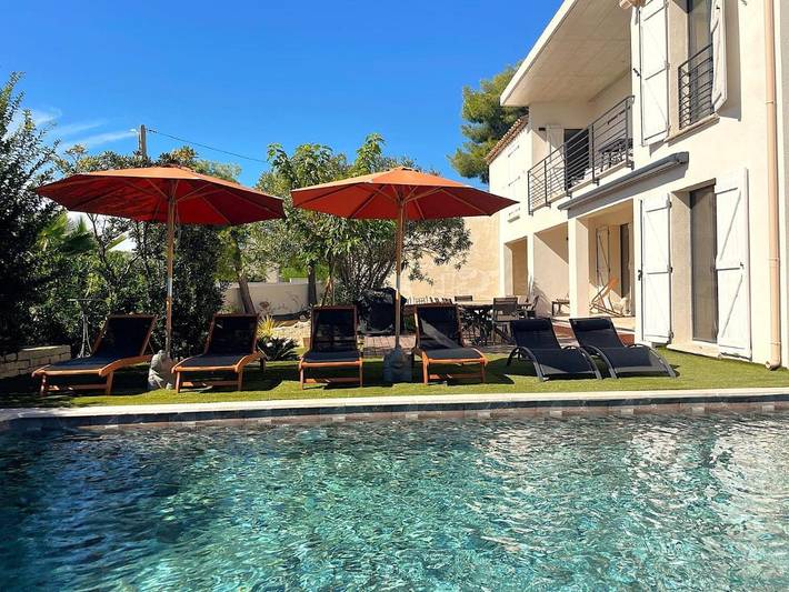 Villa pour 6 personnes, avec vue ainsi que piscine et jardin à Carry-le-Rouet