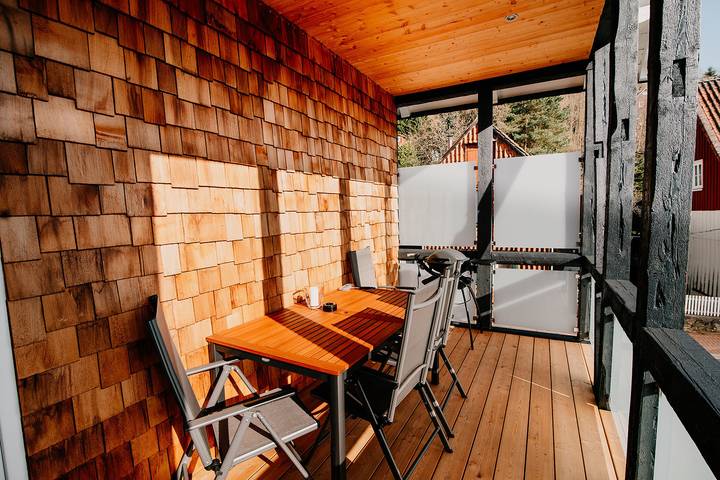 Ferienwohnung für 6 Personen, mit Sauna und Garten sowie Ausblick und Balkon, mit Haustier in Langelsheim - 4