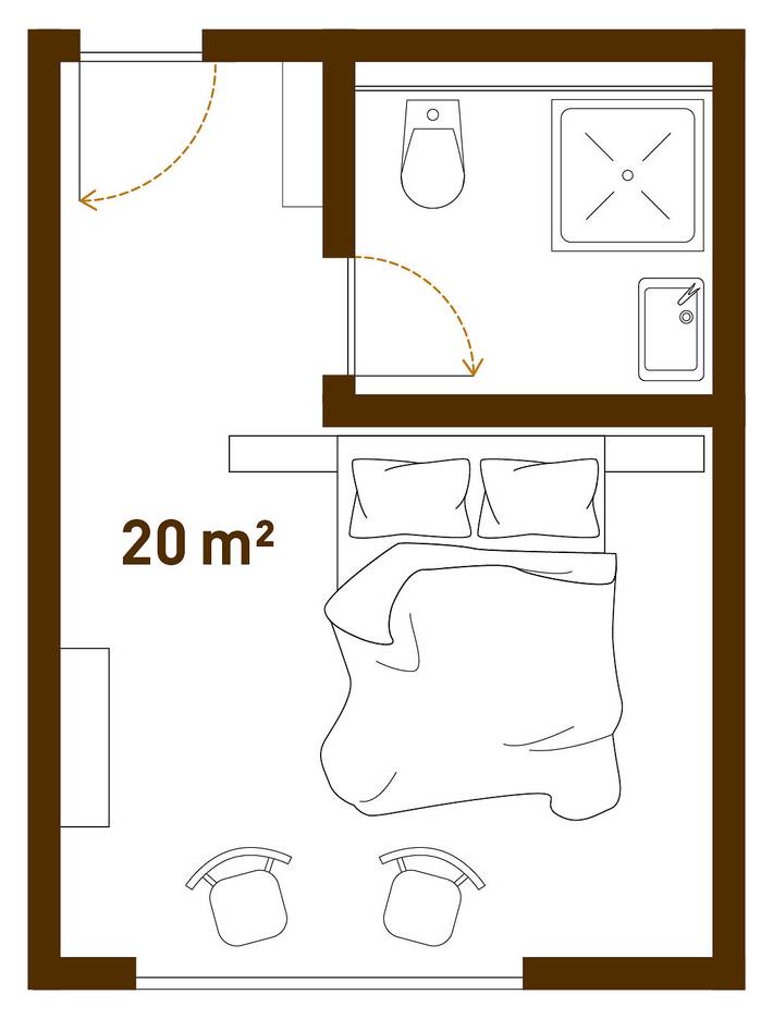 Berghotel Mettmen - Doppelzimmer in Schwanden, Glarus Süd