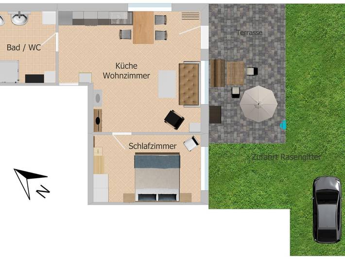 Ferienwohnung für 2 Personen, mit Garten und Terrasse in Eifel (Nordrhein-Westfalen) - 4